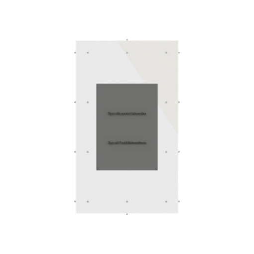 Enclosure accessories  UK600 accessories, Angle profile, 36 modules, 3 rows, IP30,  Door Without Door, Dimensions 594 mm x 469 mm x 6 mm