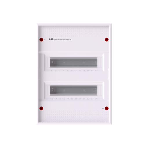 Consumer unit , Surface mounting, 24 modules, 2 rows, IP30,  Door Without Door, Dimensions 453 mm x 339 mm x 99 mm