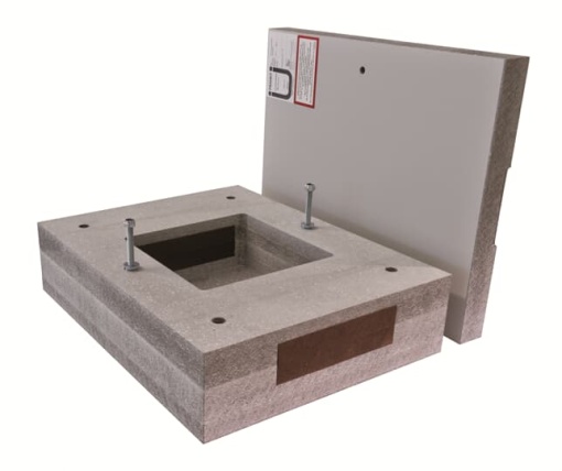 Fire resistance screw terminal enclosure, Rows 3, 540 mm x 450 mm x 148 mm, Isolated Class II, IP41