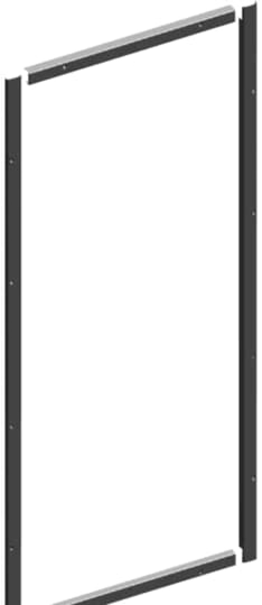 Front closed cover, 1891 mm x 1364 mm x 30 mm, IP30