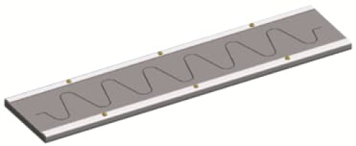 Flange, 180 mm x 750 mm x 25 mm