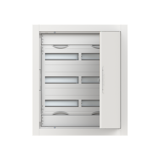 ComfortLine Compact distribution board, Flush mounting, 72 SU, Isolated Class II, IP30, Rows 3, 714 mm x 615 mm x 125 mm