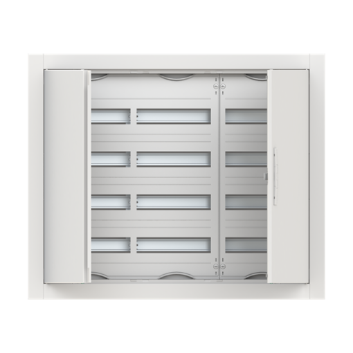 ComfortLine Compact distribution board, Flush mounting, 144 SU, Isolated Class II, IP30, Rows 4, 714 mm x 865 mm x 125 mm