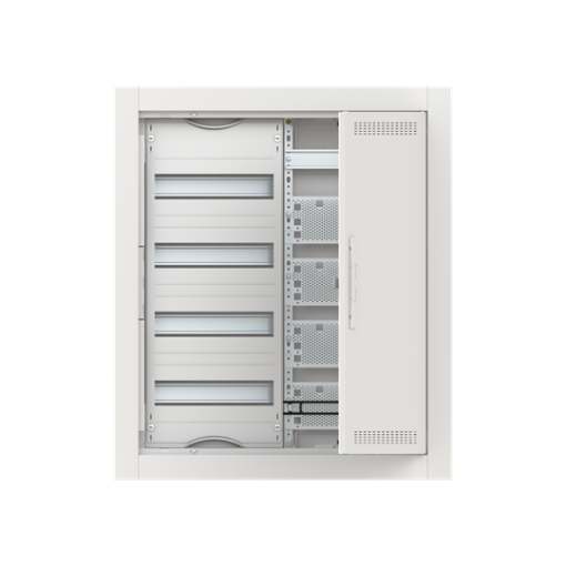 ComfortLine Compact distribution board, Flush mounting, 48 SU, Isolated Class II, IP30, Rows 4, 714 mm x 615 mm x 125 mm