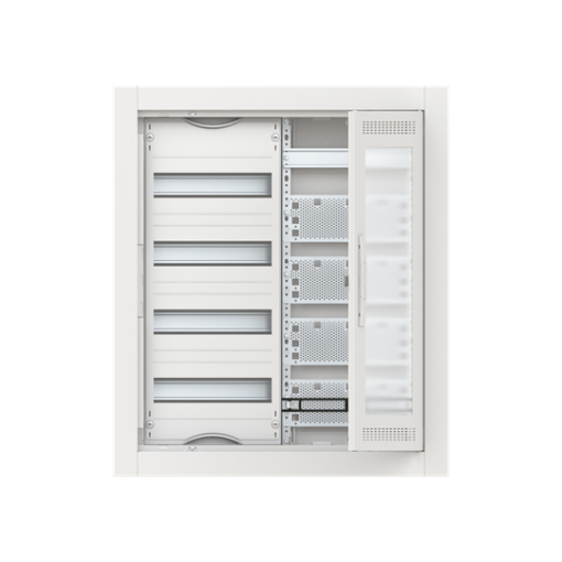 ComfortLine Compact distribution board, Flush mounting, 48 SU, Isolated Class II, IP30, Rows 4, 714 mm x 615 mm x 125 mm