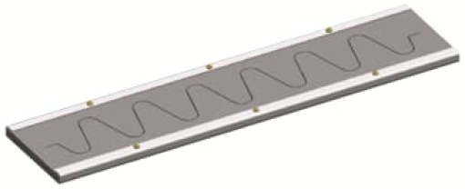 Flange, 180 mm x 1250 mm x 25 mm