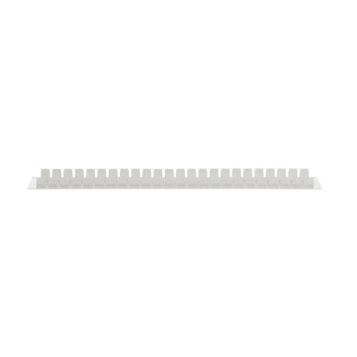 Consumer units accessories module blanking plate , 1 rows, 12 modules, Plastic , Traffic white