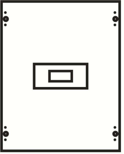 Cover, Rows 0, 300 mm x 250 mm x 26.5 mm, IP2XC