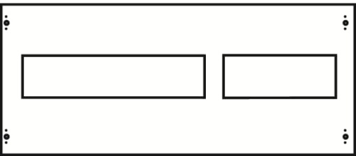 Cover, Rows 0, 300 mm x 750 mm x 26.5 mm, IP2XC