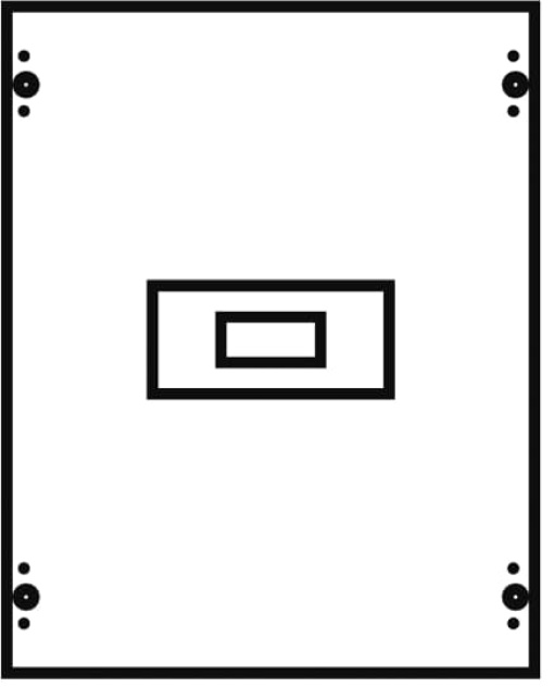 Cover, Rows 0, 300 mm x 250 mm x 26.5 mm, IP2XC