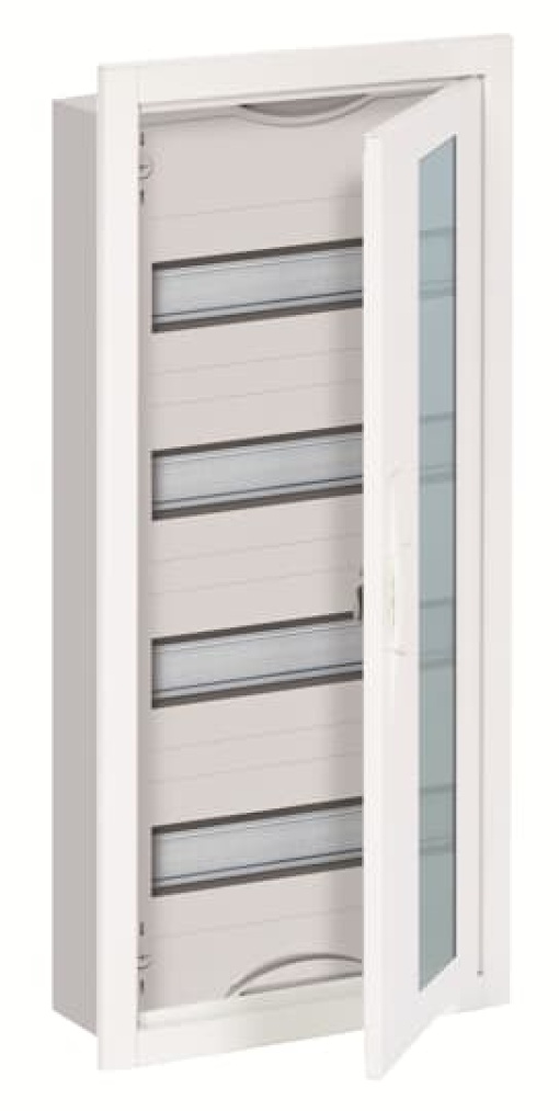 U41TE U Compact distribution board Flush mounting 48 SU Isolated Class II IP31 Field Width 1 Rows 4 684 mm x 310 mm x 120 mm