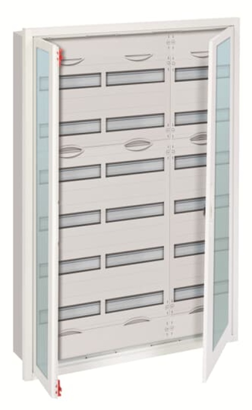 U73TR6 U Compact distribution board Flush mounting 216 SU Isolated Class II IP31 Field Width 3 Rows 6 1134 mm x 810 mm x 120 mm