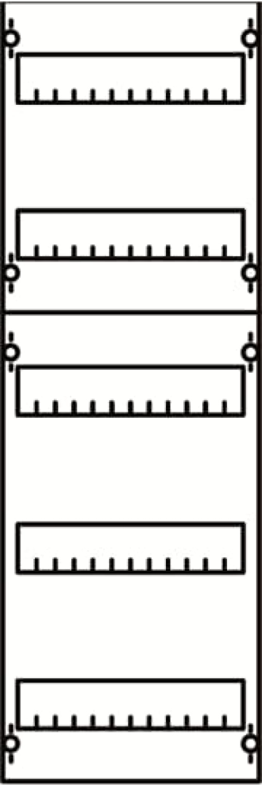 DIN rail mounting devices 750 mm x 250 mm x 120 mm , 5 , 1