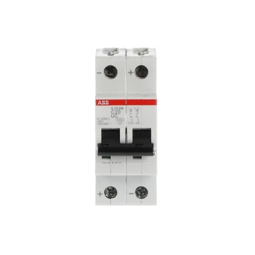 Miniature Circuit Breaker - S200MUC - 2P - 20 A - C - AC 10 kA