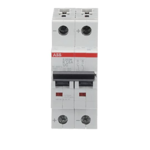 Miniature Circuit Breaker - S200MUC - 2P - 1.6 A - K - AC 10 kA