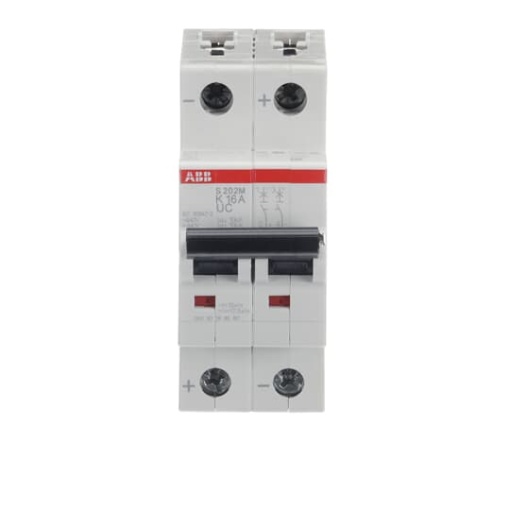 Miniature Circuit Breaker - S200MUC - 2P - 16 A - K - AC 10 kA