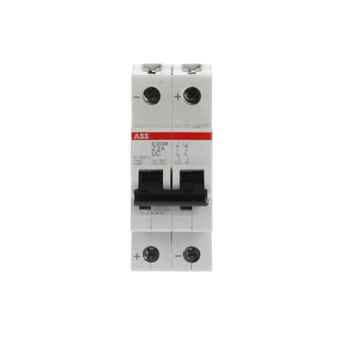 Miniature Circuit Breaker - S200MUC - 2P - 2 A - Z - AC 10 kA