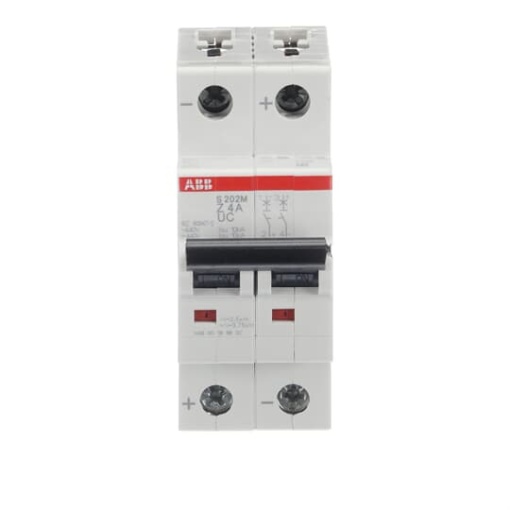 Miniature Circuit Breaker - S200MUC - 2P - 4 A - Z - AC 10 kA