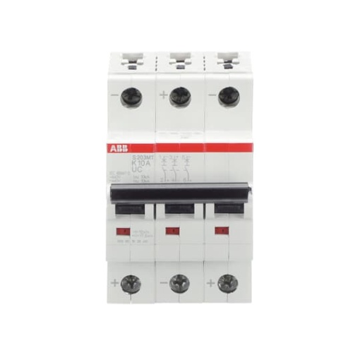 Miniature Circuit Breaker - S200MTUC - 3P - 10 A - K