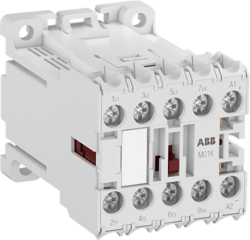 MC1K400ARD Mini Contactor 24 V DC - 4 NO - 0 NC - Ring-Tongue Terminals