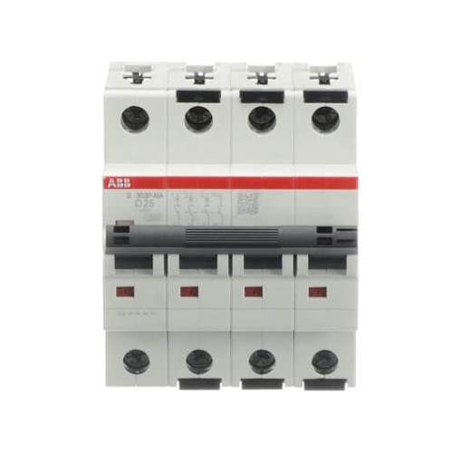 Miniature Circuit Breaker - S300P - 3PN - 25 A - D - AC 25 kA
