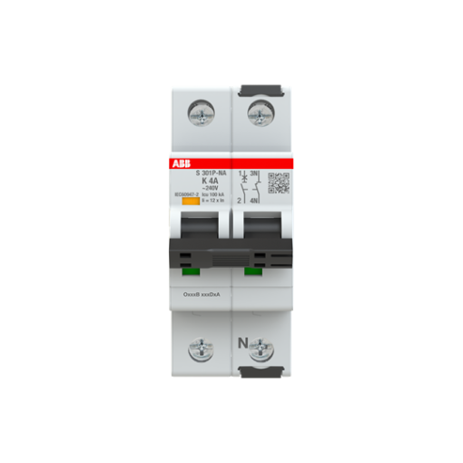 Miniature Circuit Breaker - S300P - 1PN - 4 A - K - 230 V AC 100 kA