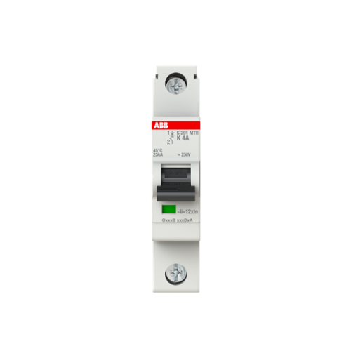 Miniature Circuit Breaker - S200MTR - 1P - 4 A - K - 10 kA