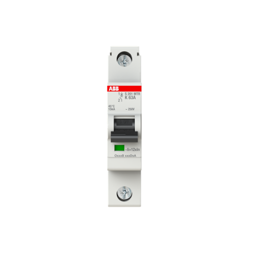 Miniature Circuit Breaker  S200MTR  1P  63 A  K