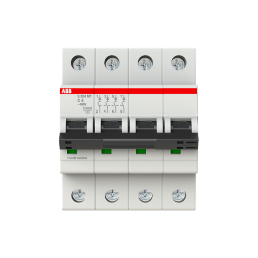 Miniature Circuit Breaker - S200MT - 4P - 4 A - C - 10 kA