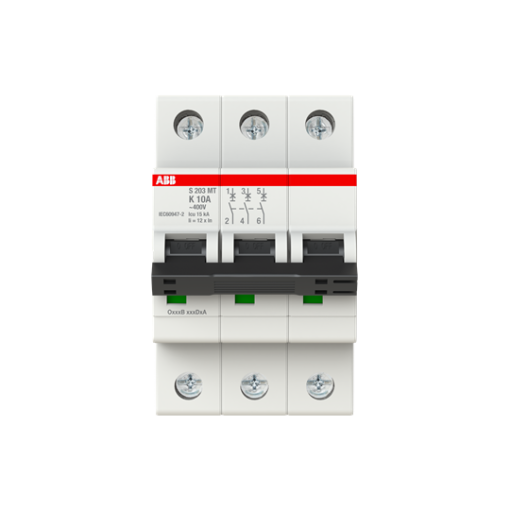 Miniature Circuit Breaker - S200MT - 3P - 10 A - K - 10 kA