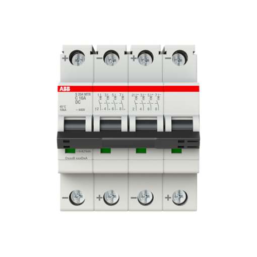 Miniature Circuit Breaker - S200MTR - 4P - 16 A - C - 10 kA