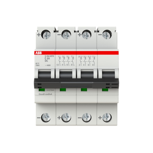 Miniature Circuit Breaker - S200MTR - 4P - 4 A - C