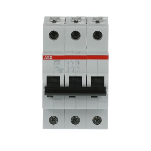 Miniature Circuit Breaker  S200  3P  16 A  C