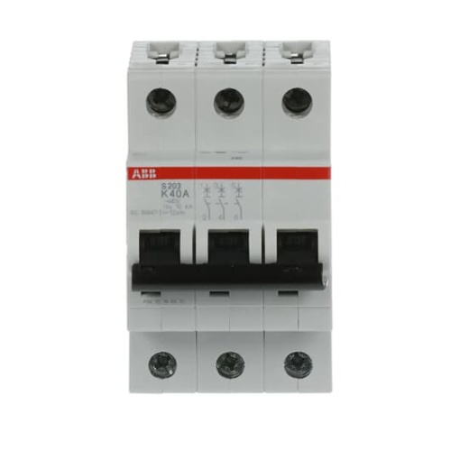 Miniature Circuit Breaker - S200 - 3P - 40 A - K - AC 6 kA