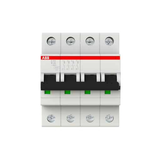 Miniature Circuit Breaker - S200 - 4P - 25 A - B