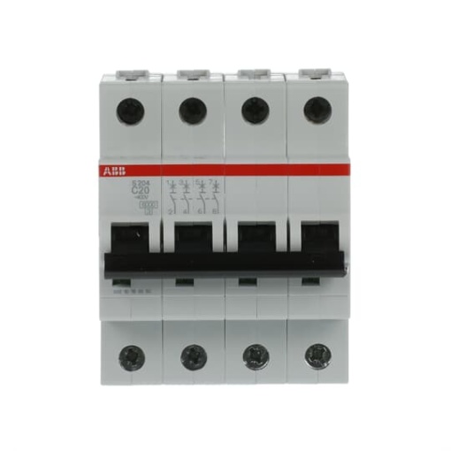 Miniature Circuit Breaker  S200  4P  20 A  C