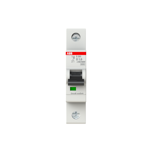 Miniature Circuit Breaker - S200 - 1P - 1.6 A - D - 230  400 V AC 6 kA