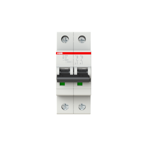 Miniature Circuit Breaker - S200 - 2P - 3 A - D