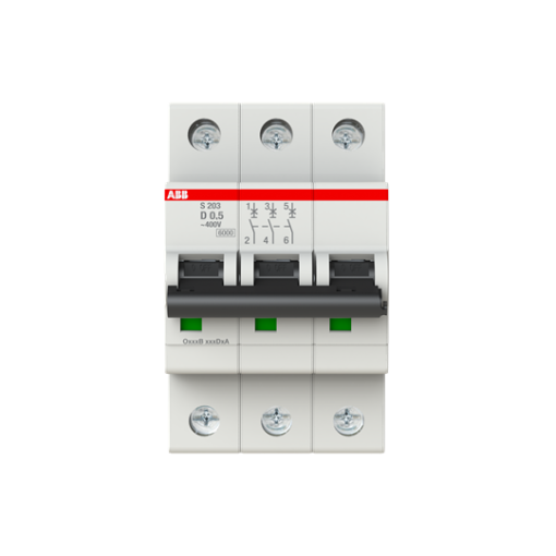Miniature Circuit Breaker  S200  3P  05 A  D