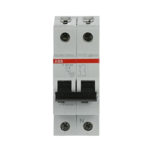 Miniature Circuit Breaker - S200 - 1PN - 4 A - C
