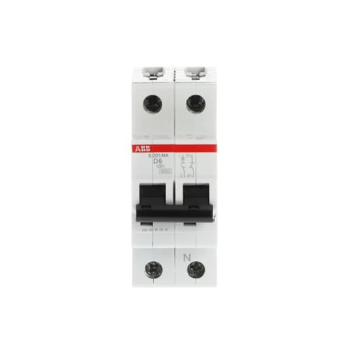 Miniature Circuit Breaker - S200 - 1PN - 6 A - D