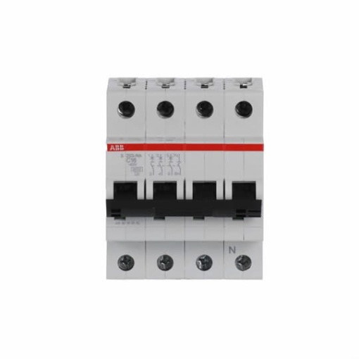 Miniature Circuit Breaker - S200 - 3PN - 16 A - C - AC 6 kA