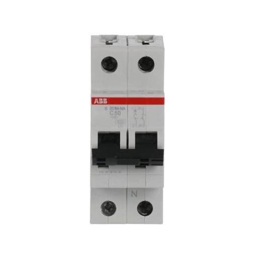Miniature Circuit Breaker - S200M - 1PN - 50 A - C - AC 10 kA