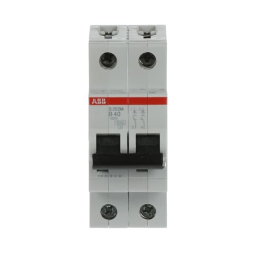 Miniature Circuit Breaker - S200M - 2P - 40 A - B - AC 10 kA