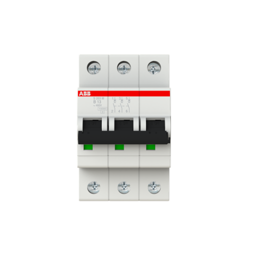 Miniature Circuit Breaker - S200M - 3P - 13 A - B