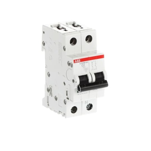 Miniature Circuit Breaker - S200M - 1PN - 2 A - C - AC 10 kA