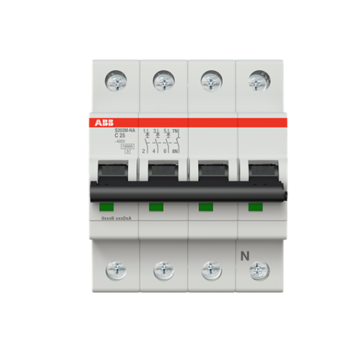 Miniature Circuit Breaker  S200M  3PN  25 A  C