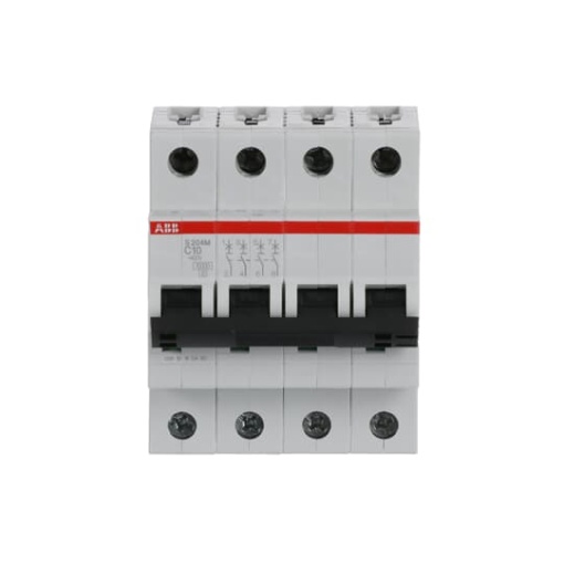 Miniature Circuit Breaker - S200M - 4P - 10 A - C - AC 10 kA