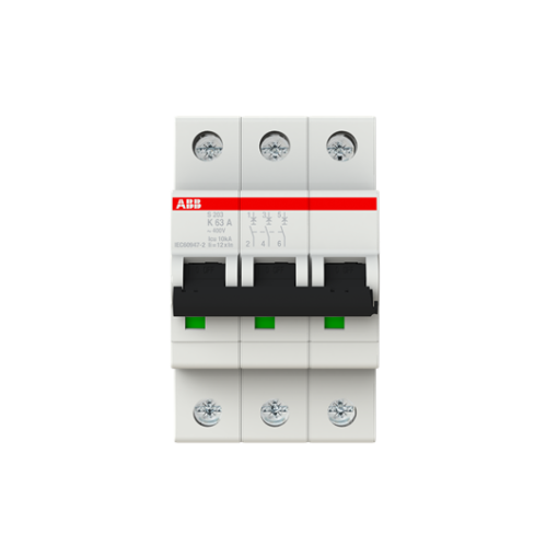 Miniature Circuit Breaker - S200 - 3P - 63 A - K