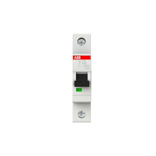 Miniature Circuit Breaker - S200 - 1P - 63 A - D - AC 6 kA